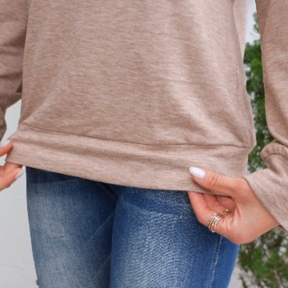 Graphic Letter Pullover Sweatshirt Oversized Casual Chic Long Sleeve Crewneck - Picture 7 of 8